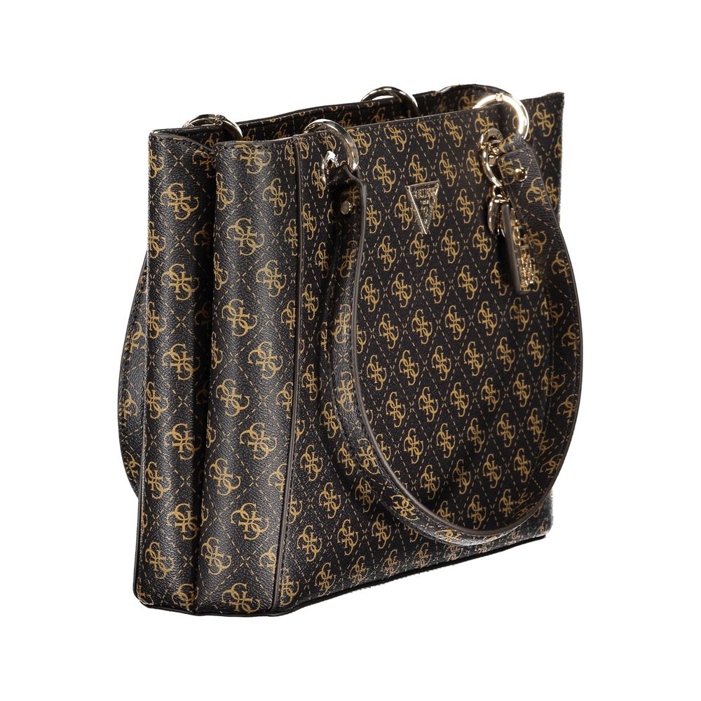 Guess Jeans Brown Polyethylene Handbag