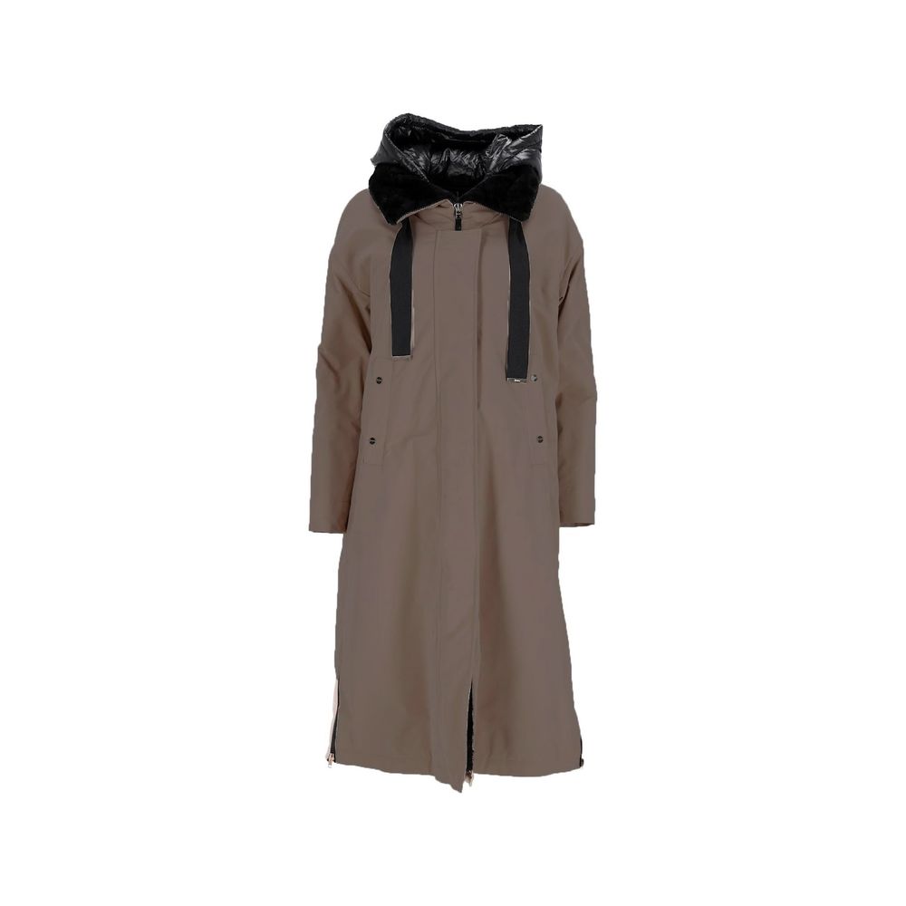 Herno Brown Polyester Coat