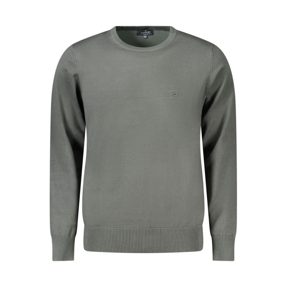Coveri Moving Green Nylon Men Sweater