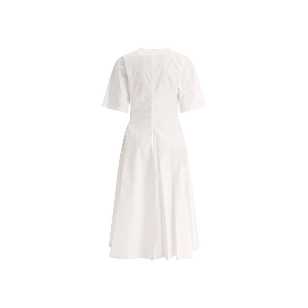Alaïa White Cotton Casual Dress