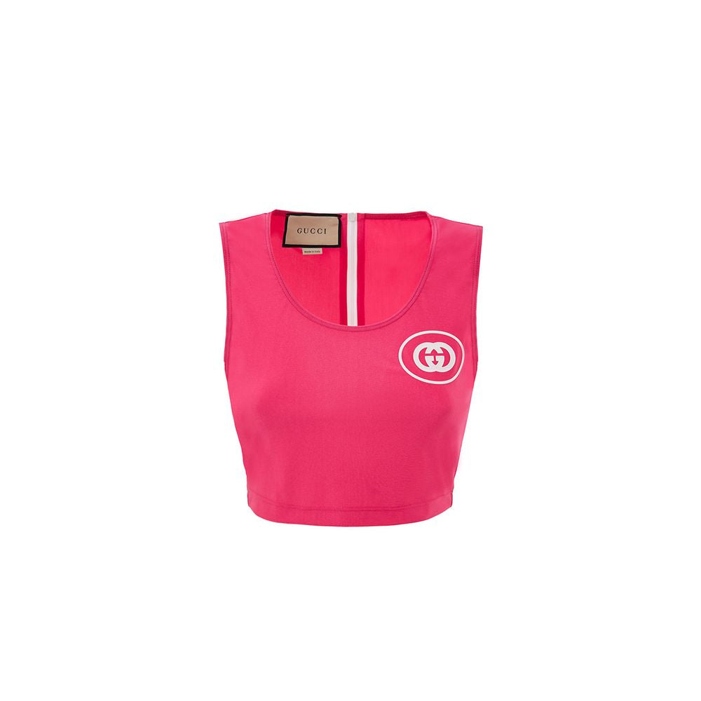 Gucci Fuchsia Polyamide Tank Tops