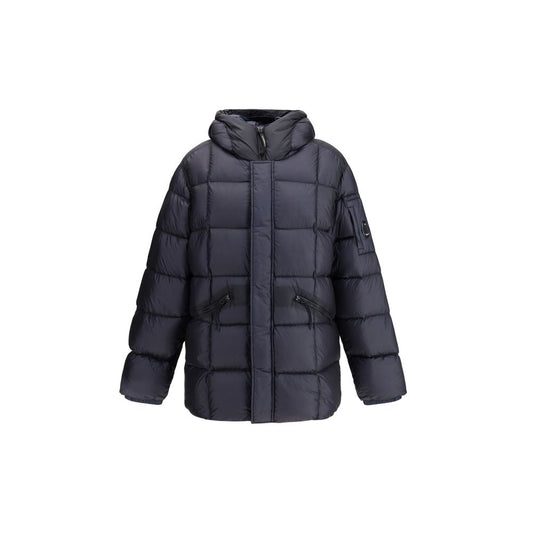 C.P. Company Blue Nylon Full-Length Jacket