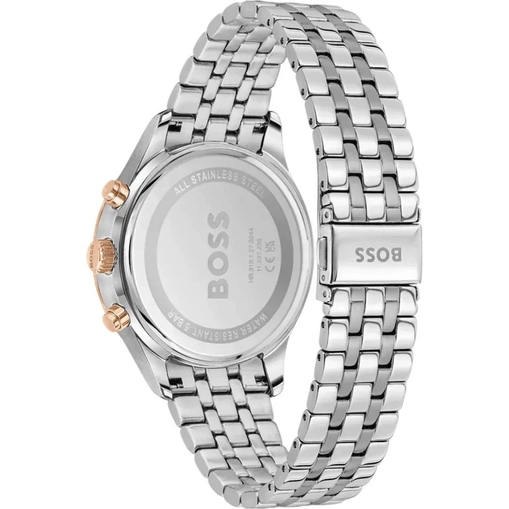 Hugo Boss Gray Stainless Steel Dress Watch
