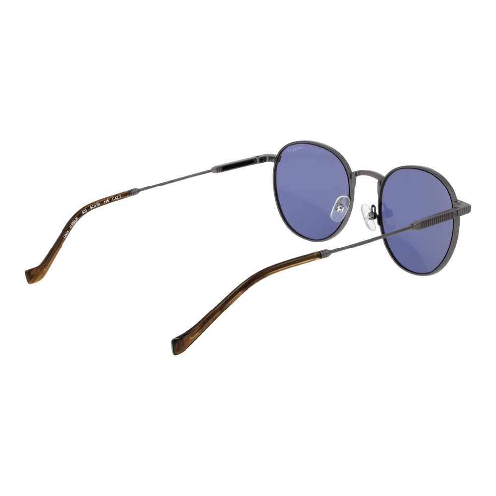Hackett Gray Metal Sunglasses