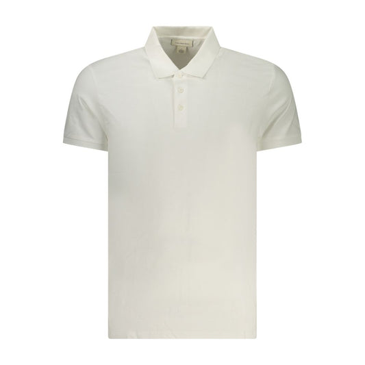 Calvin Klein White Cotton Polo Shirt