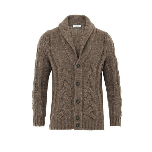 Gran Sasso Brown Wool Cardigan