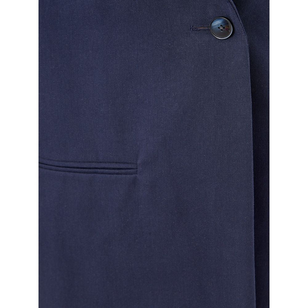 Lardini Cotton Elegance: Chic Blue Jacket