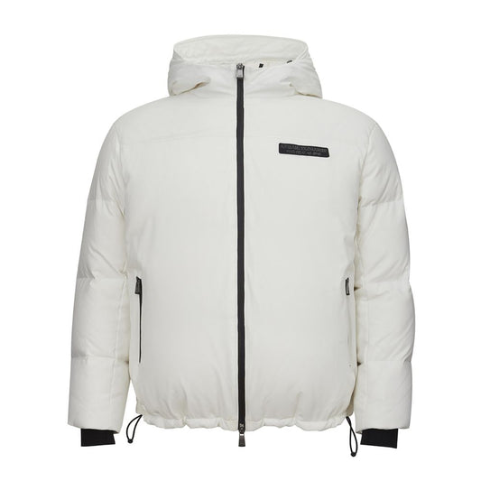 Armani Exchange Sleek Polyester White Jacket for Men
