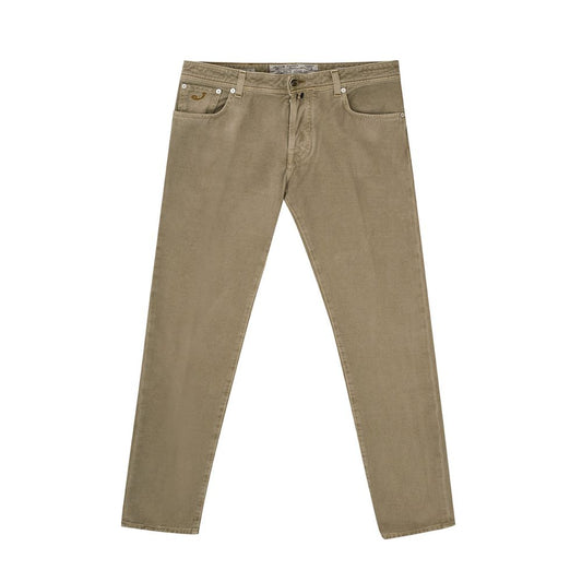 Jacob Cohen Exquisite Cotton Brown Jeans for Men