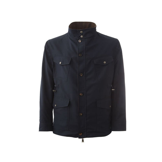 Lardini Elegant Wool Blue Men's Jacket