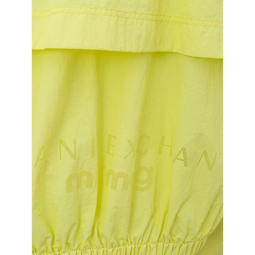 Armani Exchange Chic Yellow Polyamide Jacket for Women
