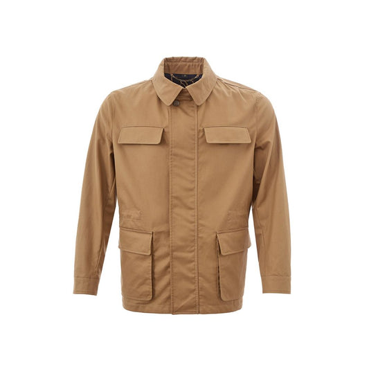 Sealup Elegant Brown Cotton Jacket