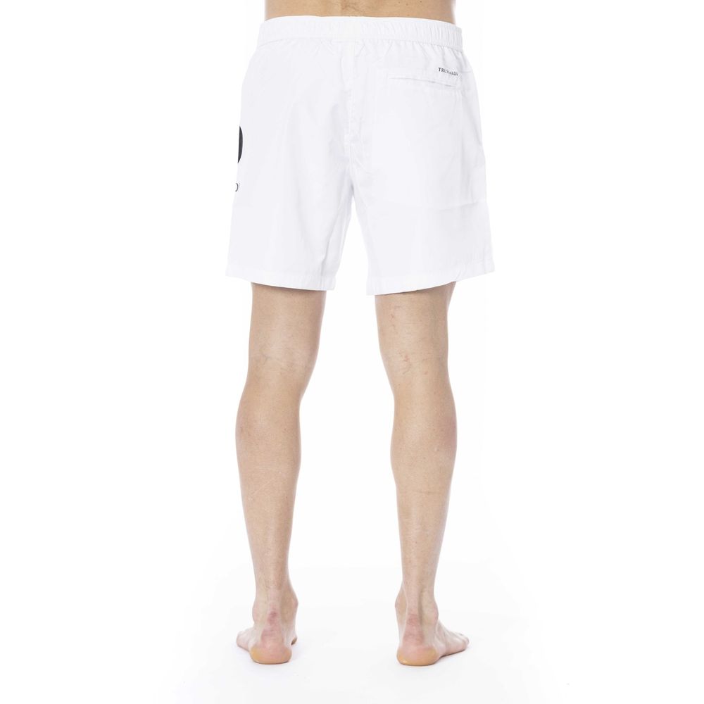 Trussardi Beachwear White Polyester Swimwear