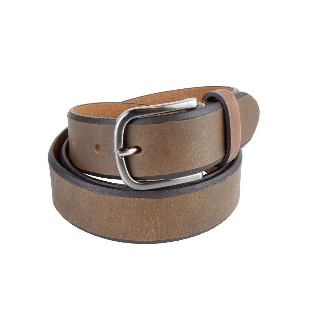 La Martina Brown Genuine Leather Belt