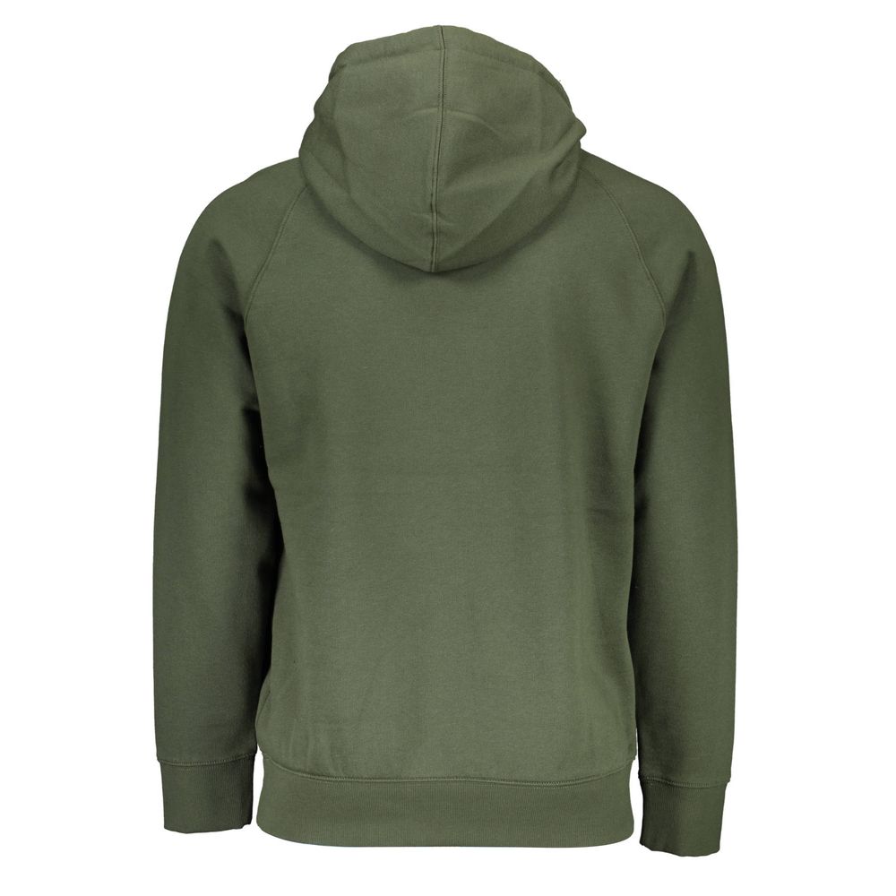 Timberland Green Hooded Sweatshirt with Contrast Detail