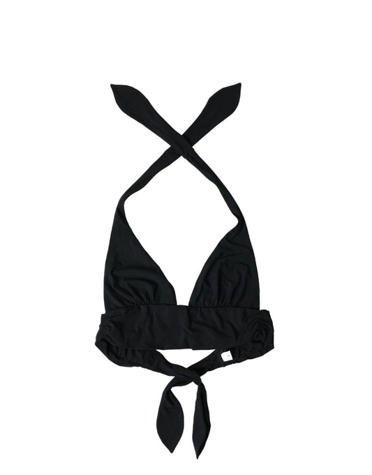 Dolce &amp; Gabbana Elegantes schwarzes Bikinioberteil