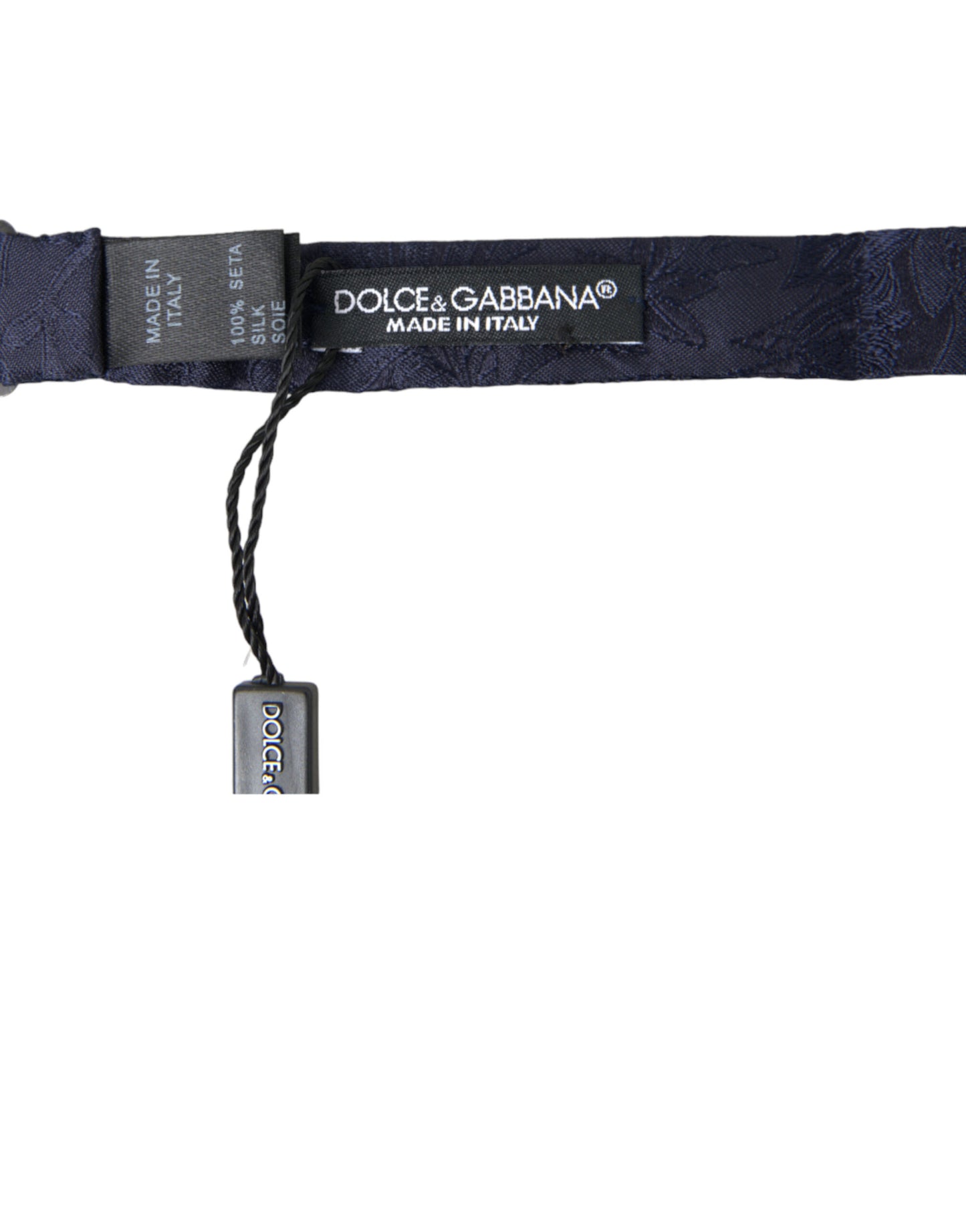 Dolce &amp; Gabbana Elegante blaue Seidenfliege