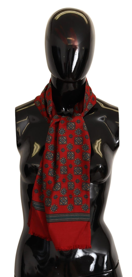 Dolce &amp; Gabbana Eleganter roter Seidenschal