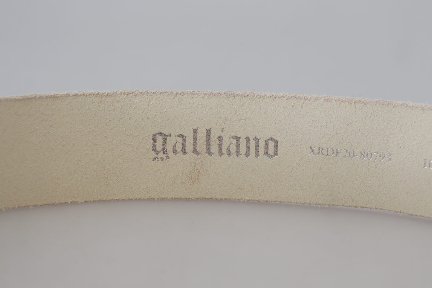 John Galliano Eleganter Modegürtel aus rosafarbenem Leder