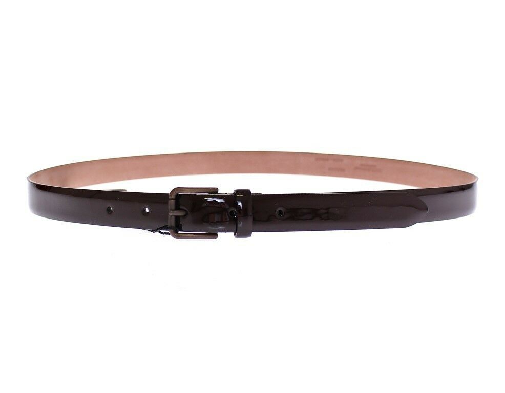 Dolce &amp; Gabbana Brown Leather Logo Belt Belt Belt