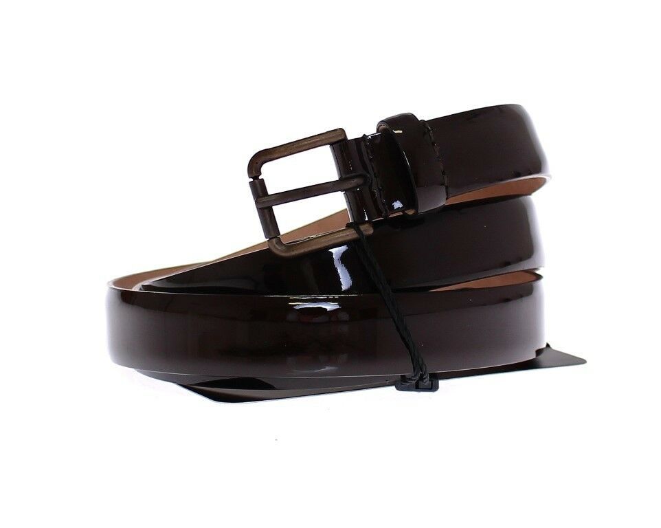 Dolce &amp; Gabbana Brown Leather Logo Belt Belt Belt